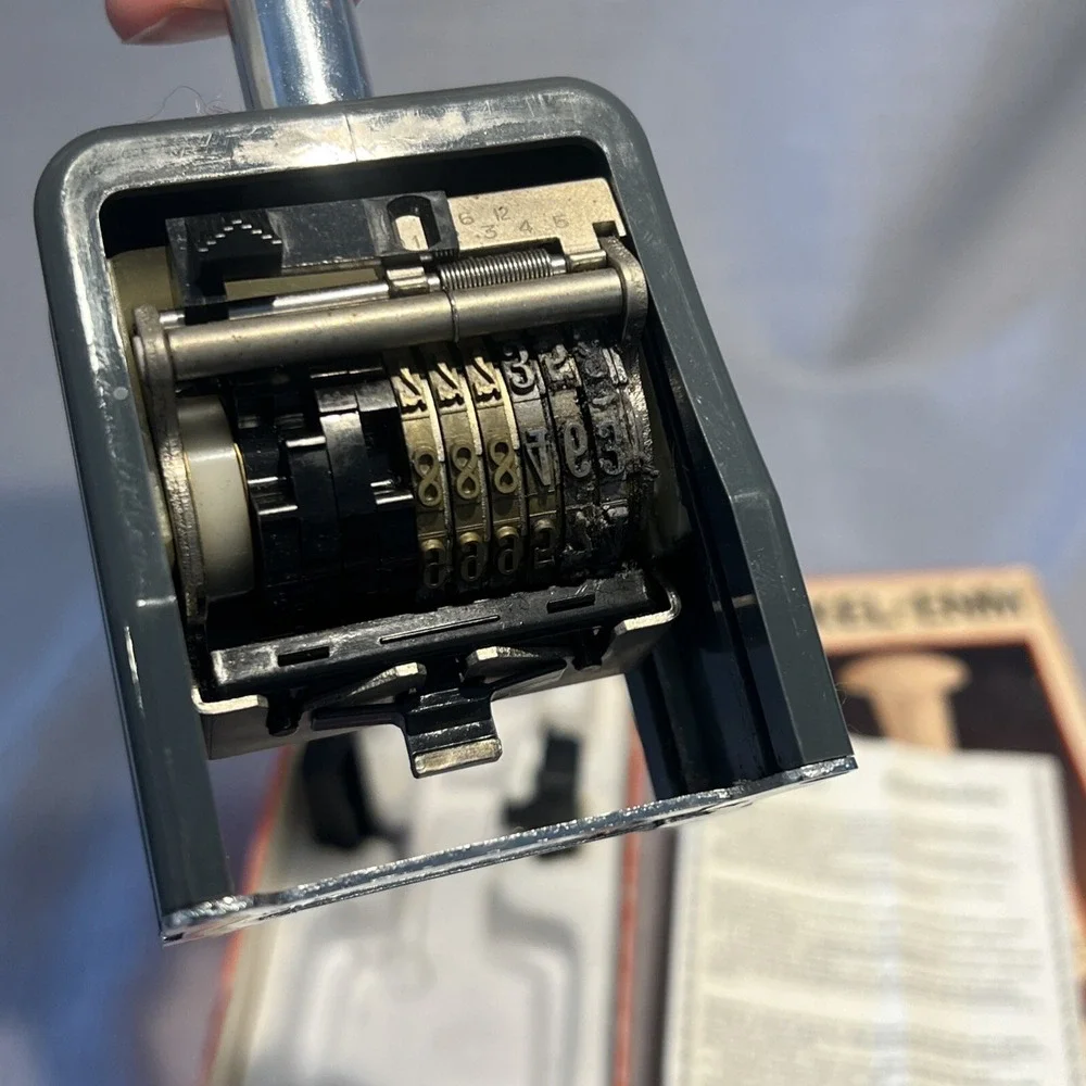 Rexel-Enm‎ Numbering Machine UN22 Lever Action Vintage Made In Great Britain